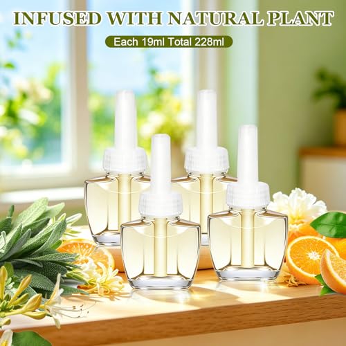 Image of Plug In Air Freshener Refills for Home, 12 Pack 7.92 FL OZ