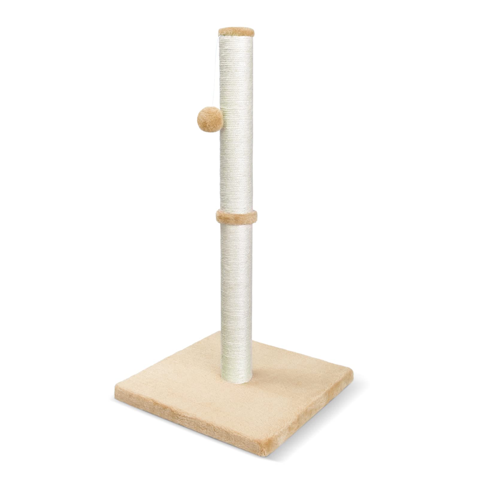 petellow 31 Tall Cat Scratching Post - Cat Claw Scratcher with Hanging Ball - Scratching Posts for Indoor Large Cats - Durable Stable Cat Furniture with Sisal Rope - Cat Scratch Post - Beige (B09W647464) Amazon Price History, Amazon Price Tracker