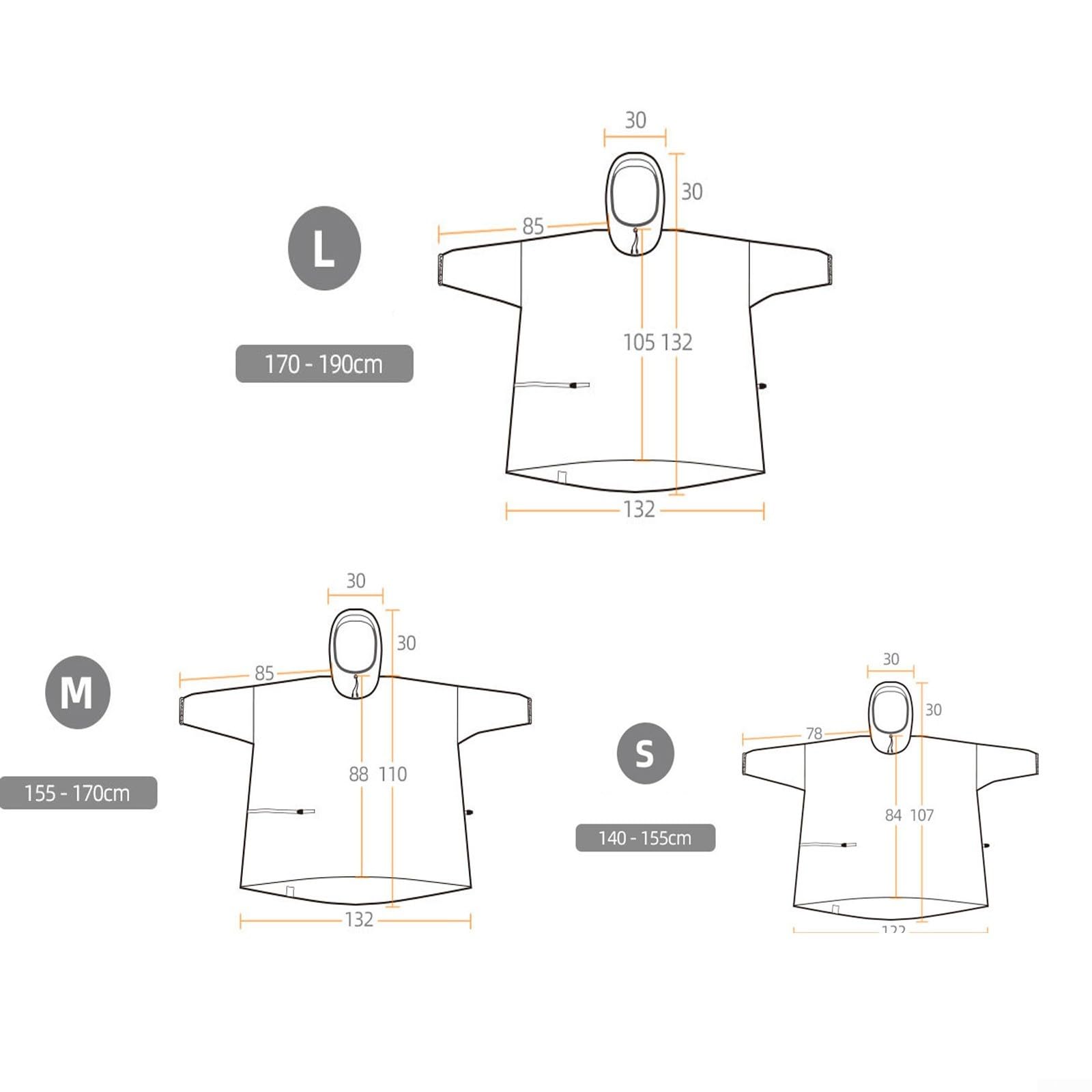 Funda impermeable ultraligera para mochila de camping y senderismo, diseño pequeño y ligero de solo 180 g para un fácil transporte (naranja L)