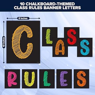 Decorably 20 Chalkboard Class Rules Classroom Thailand | Ubuy