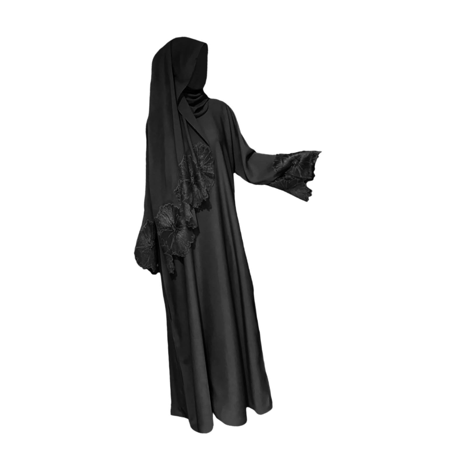 ZOOMELLA Muslim Robe for Women S Size with Headscarf Soft for Holidays Casual Events|Dresses|Clothing Shoes & Accessories-image-47