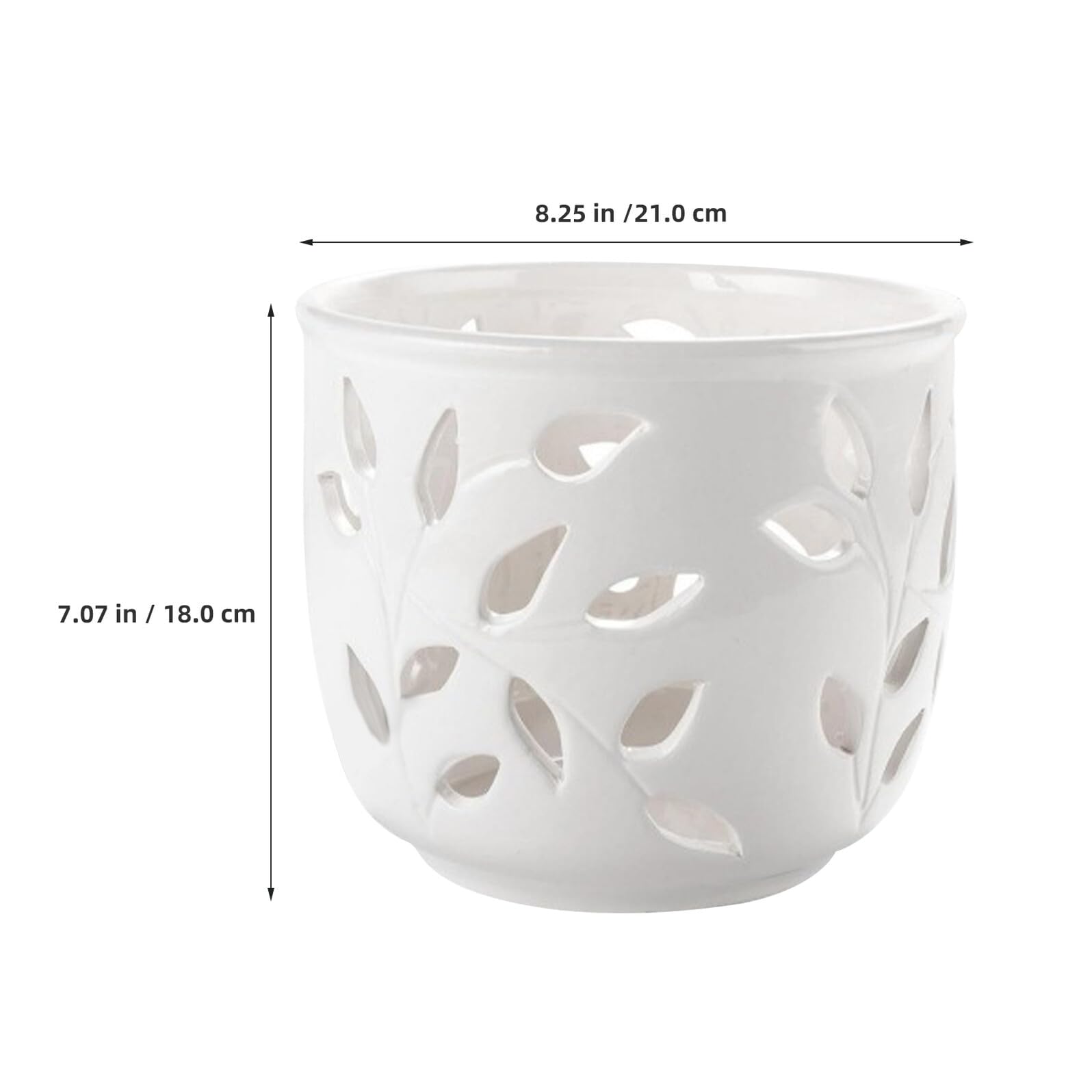 ibasenice Biały Ceramiczny Doniczka Do Orchidei z Otworami Drenażowymi i Spodkiem Idealna Do Szkółek i Dekoracji Stołu Imprezy Wspiera Zdrowy Wzrost Korzeni