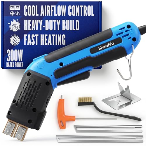 ShearVa 300W Electric Hot Knife Foam Cutter – Heavy-Duty Air-Cooled Styrofoam Cutting Tool Kit with Blades & Accessories for EPS, XPS, PU, KT Board & Sponge | DIY & Crafts