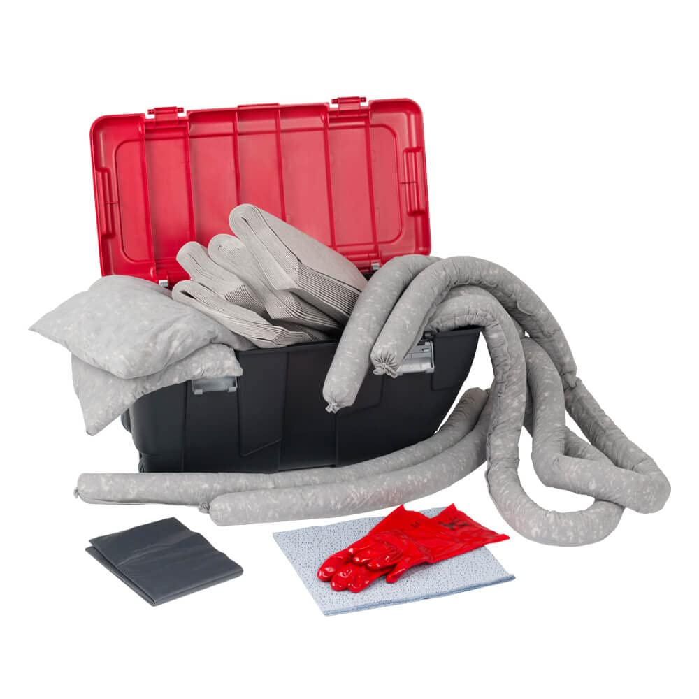 Notfall-Set im Koffer, für alle Flüssigkeiten, Aufnahmekapazität: 100 Liter, Art.-Nr. 609016