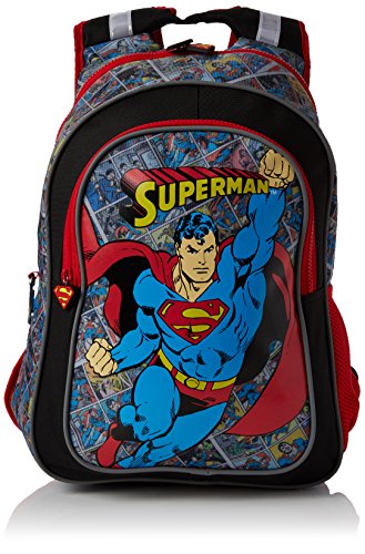 BB DesignsSuperman Junior BackpackUnisex NiñosMochilasRojo  Red 37x43x15 Centimeters
