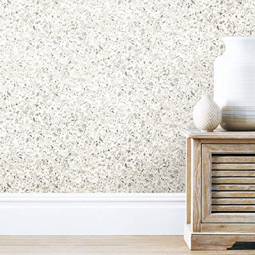 RoomMates Terrazzo Black Colored Peel and Stick Wallpaper for Modern Home Decor  
RoomMates Terrazzo Black Colored Peel