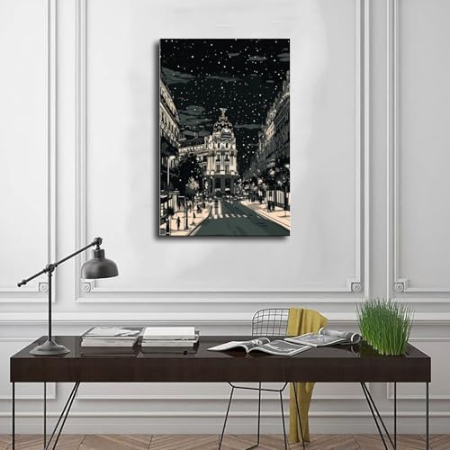 Poster de Madrid impression sur toile Espagne déco murale 40x60 cm - 3
