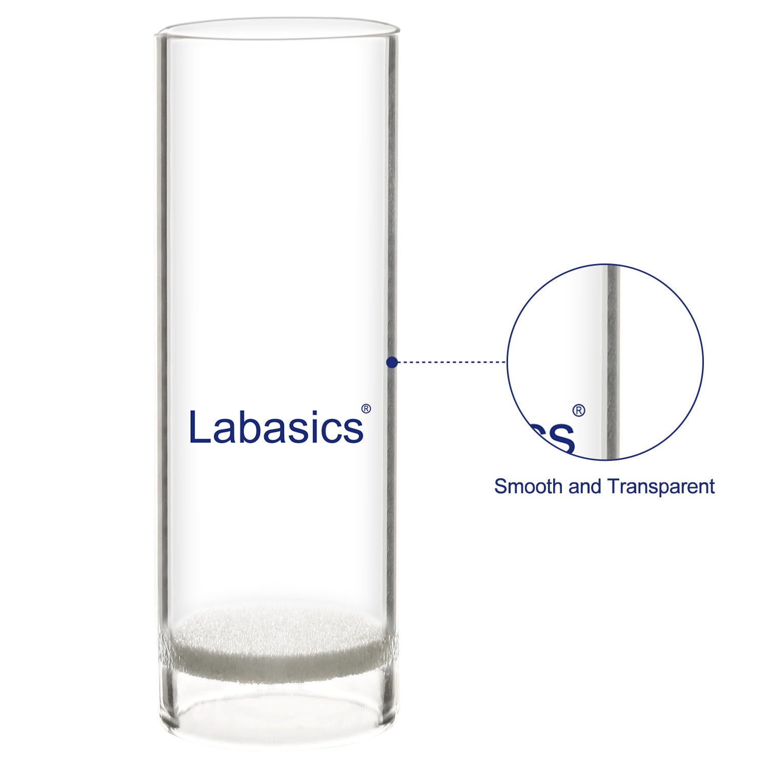 Labasics Thimble d'Extraction en Verre, Thimble en Verre Borosilicaté de Porosité Moyenne pour Appareil d'Extraction Soxhlet en Laboratoire, 30 mm ID 35 mm OD et Hauteur de 100 mm