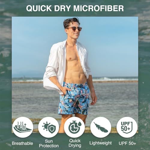 Image of Kanu Surf Men's Troy Stripe Swim Trunks