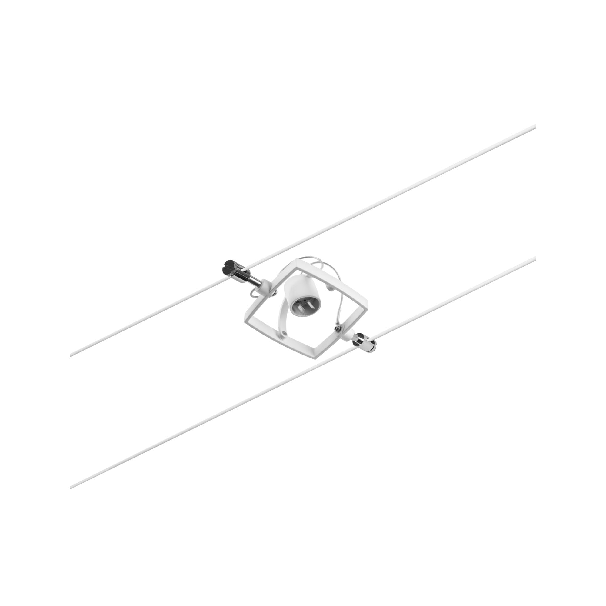 Paulmann 94432 CorDuo Set Système de Câbles Mac II DC 5 x 10 watt max, Éclairage Extensible Blanc Mat Câble Matière Plastique GU5,3 Système de Câbles sans Ampoules