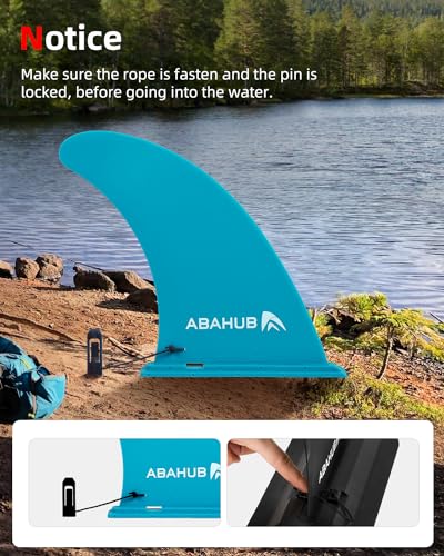 image for Abahub 9'' SUP Fin Inflatable Paddle Board Replacement Fins, Slide in 