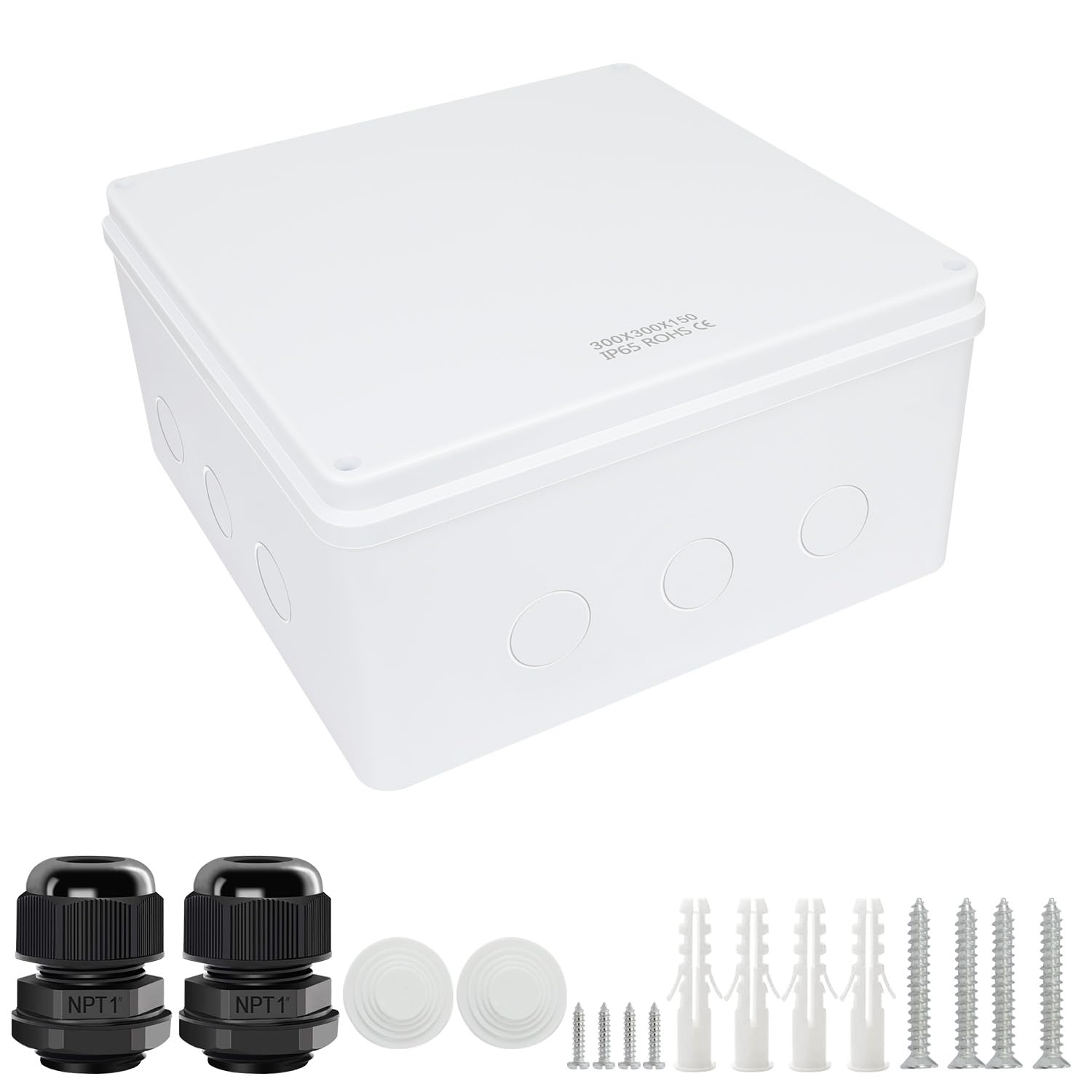 LeMotech Junction Box, Electrical Box IP65 Water Resistant Dustproof ABS Plastic Project Enclosure for Electronics White, External Size 5.9 x 4.3 x 2.8 inch — Amazon image 15