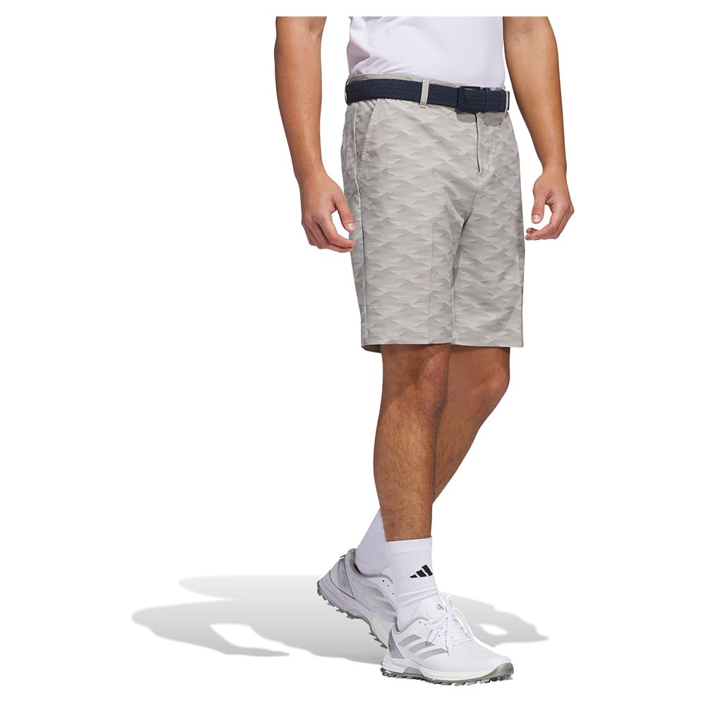 adidas Golf Mens Ultimate365 Printed Shorts - Putty Beige - 34" Waist