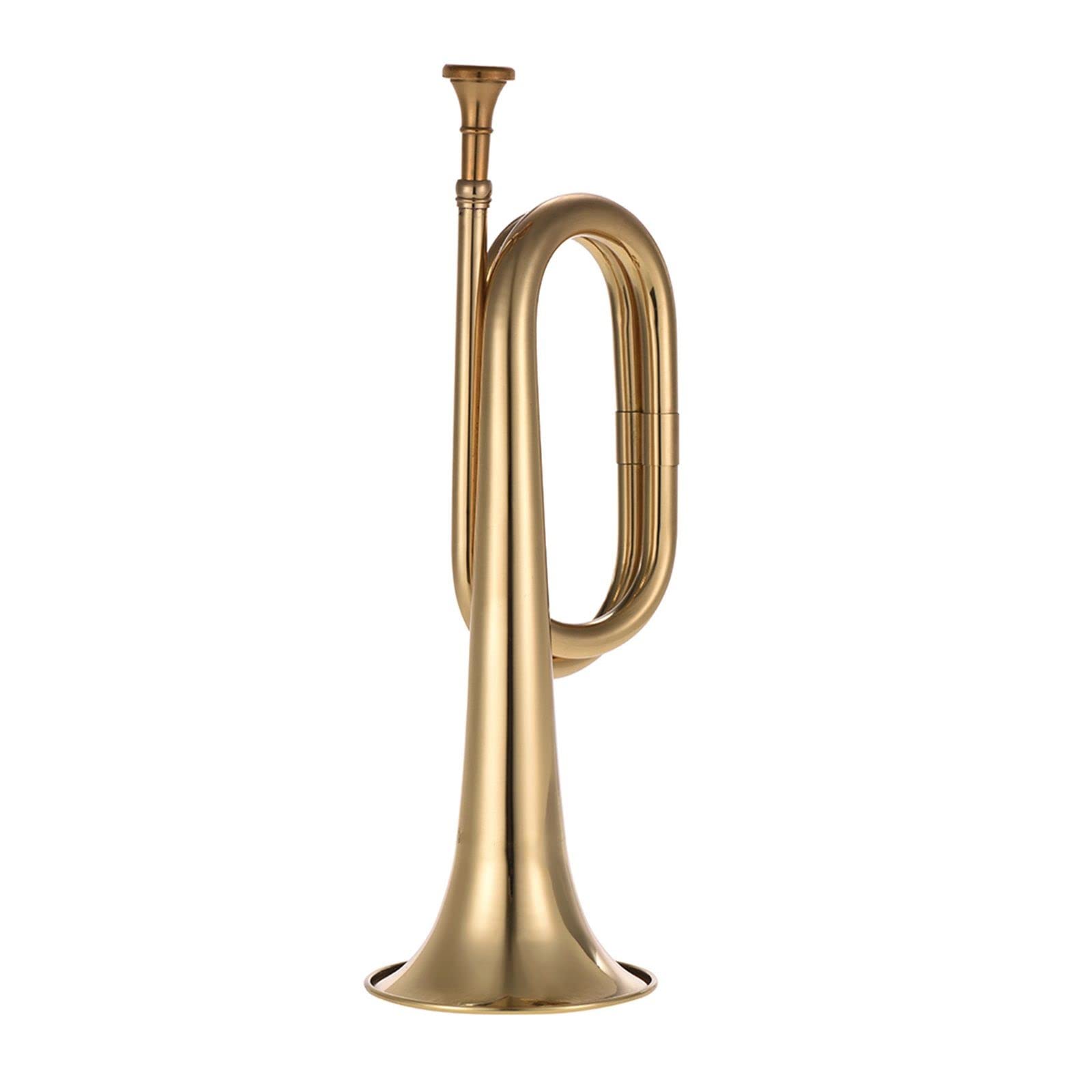 VSOLS B Flat Trompete Messing mit Mundstück for Schulbandorchester (Color : Gold)