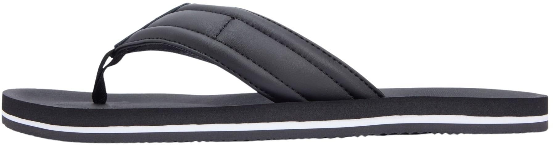 Tommy Hilfiger Zehentrenner – Hilfiger padded beach sandal, schwarz