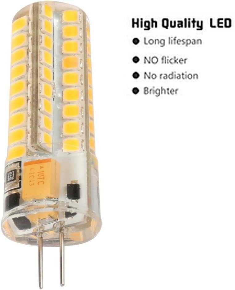 G4 LED Bulb 5Watt Bi-Pin Base 12V AC/DC 3000K Warm White,g4 led Bulb 12v, led Replacement for Halogen Bulb 40W 5Pack (5)