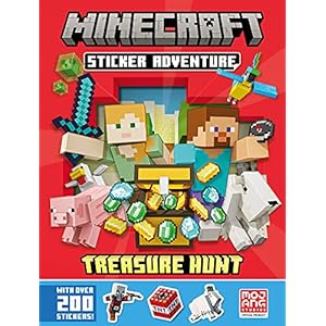 Minecraft Sticker Adventure: Treasure Hunt: A brand-new official sticker book containing hours of fun for kids