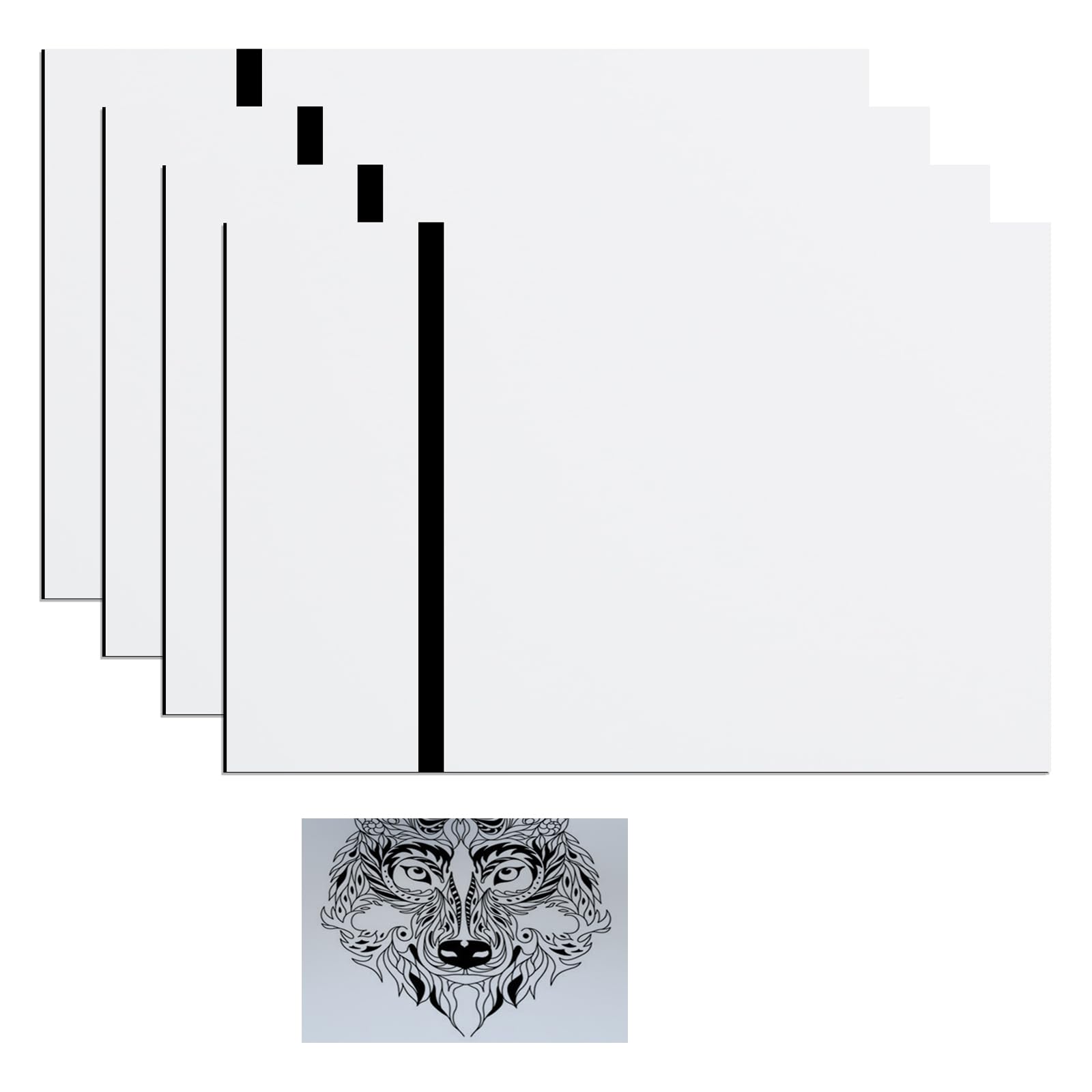 4 Plaques Acrylique Blanches 20x30 Cm Pour Gravure Laser - Panneaux Personnalisables Pour Signalétique, Déco Maison Ou Bureau - 11