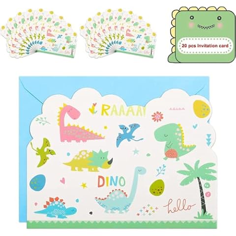 Ainvliya 20 PCS Invitaciones Cumpleaños Infantil Cover