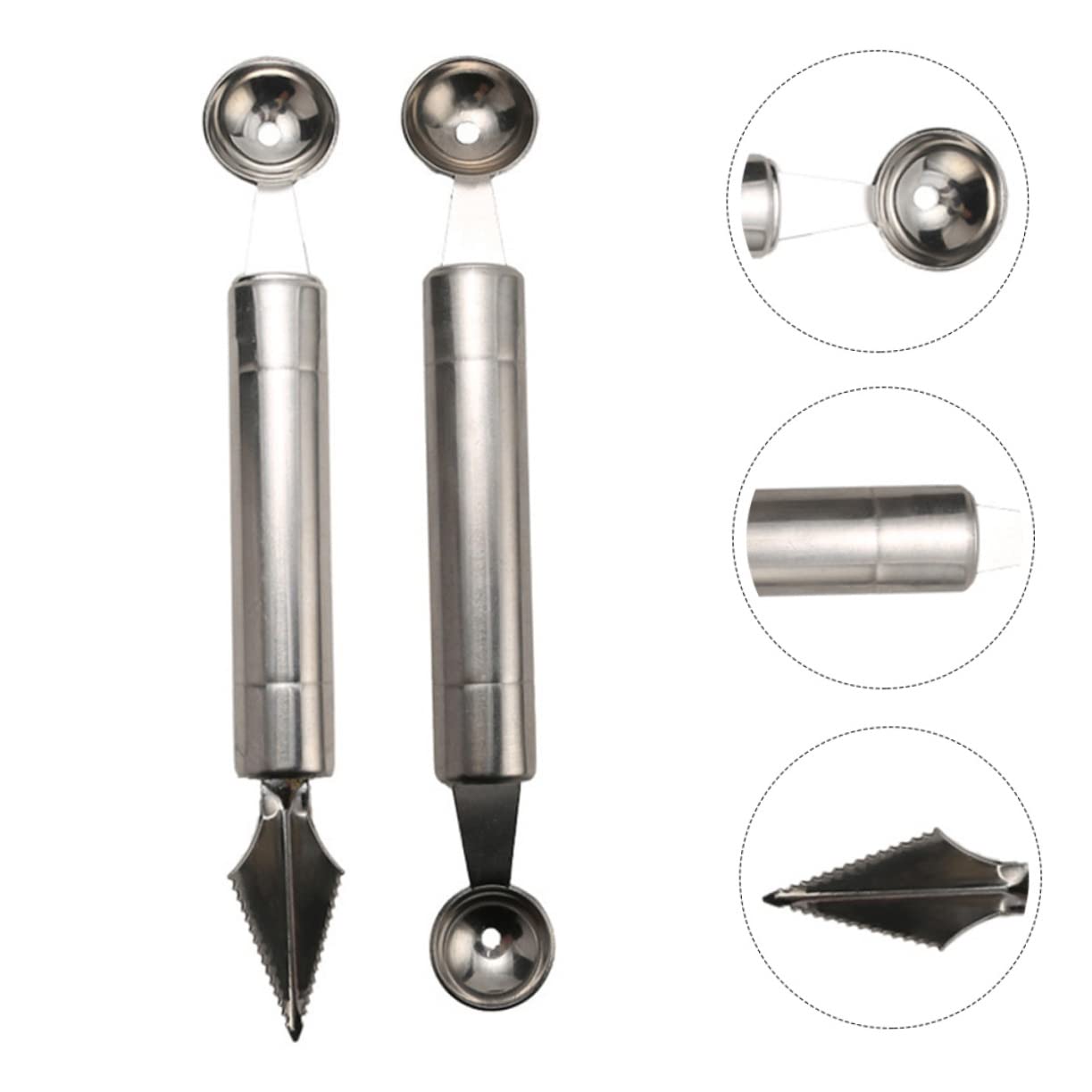 HOLIDYOYO Fruit Tool Set Fruit Cutter Quick Skinner Melon Baller Stainless Steel for Home Restaurant