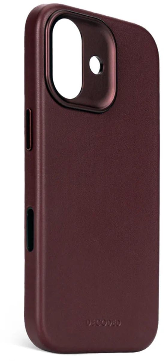 Decoded Leather Backcover iPhone 17 Dark Ruby