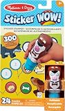 Melissa & Doug - Sticker WOW Hunde Stickerstempel und Block - mit 300 Stickern, Aufkleberstempel und 24-seitigem Beschäftigungsblock, für spielerisches Lernen, für Kinder ab 3 Jahren