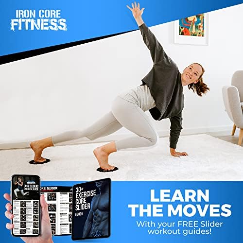 Fitness Discs Sliders. Aerobic Sliders Bootcamp Equipment for HIIT Cardio Or Strength. Workout Sliders Bulk. Core Sliders Pack