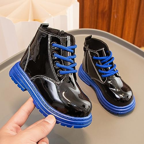 Toddler Boys Girls Boots Chunky Heel Slip on Casual Short Booties Short Winter Snow Boots Anti-Slip Outdoor Shoes3