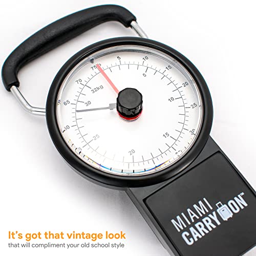 Mechanical Luggage Scale with Tape Measure, Up to 75 Pounds (Orange) - Lift Slowly by Miami CarryOn - Image 4