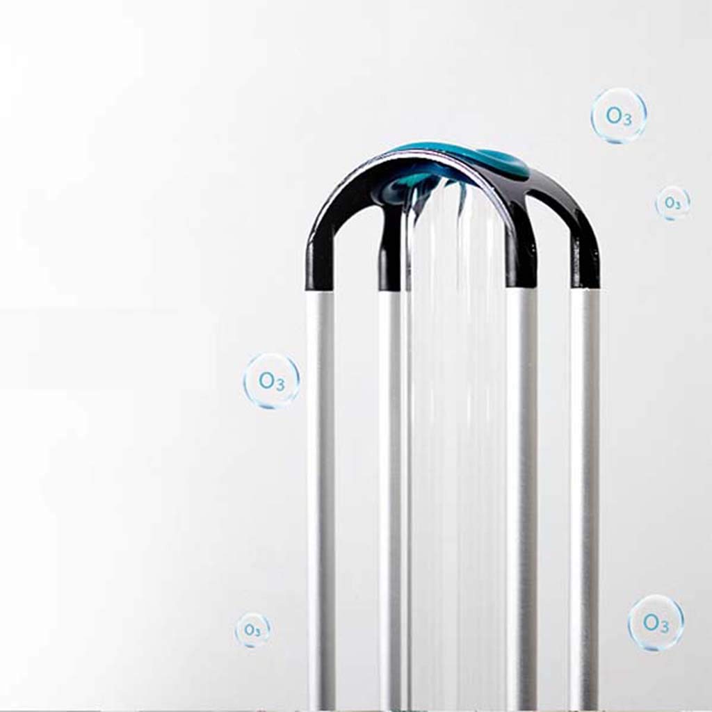 Lámpara germicida UV 150W con Control Remoto, Lámpara de desinfección móvil con ozono | Inicio Jardín de Infantes Desodorante y ácaro Púrpura Esterilización de eficacia Alta y Ligera 99.9%-Silv