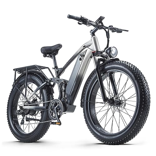 Vozcvox Rx90 Bicicleta Eléctrica 26 Montaña Ebike Con Batería De 48v17,5ah,Suspensión Completa,8 Velocidades,Freno De Disco Vozcvox Rx90 Bicicleta Eléctrica 26 Montaña Ebike Con Batería De 48v17,5ah,Suspensión Completa,8 Velocidades,Freno De Disco