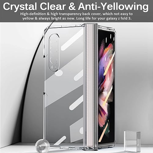 Image of Humble (TPU + Poly Carbonate | Crystal Clear Back Cover Compatible with Samsung Galaxy Z Fold 4 Back Cover Scratch-Resistant Shockproof Smooth Feel Back Cover Compatible Samsung Galaxy Fold 4