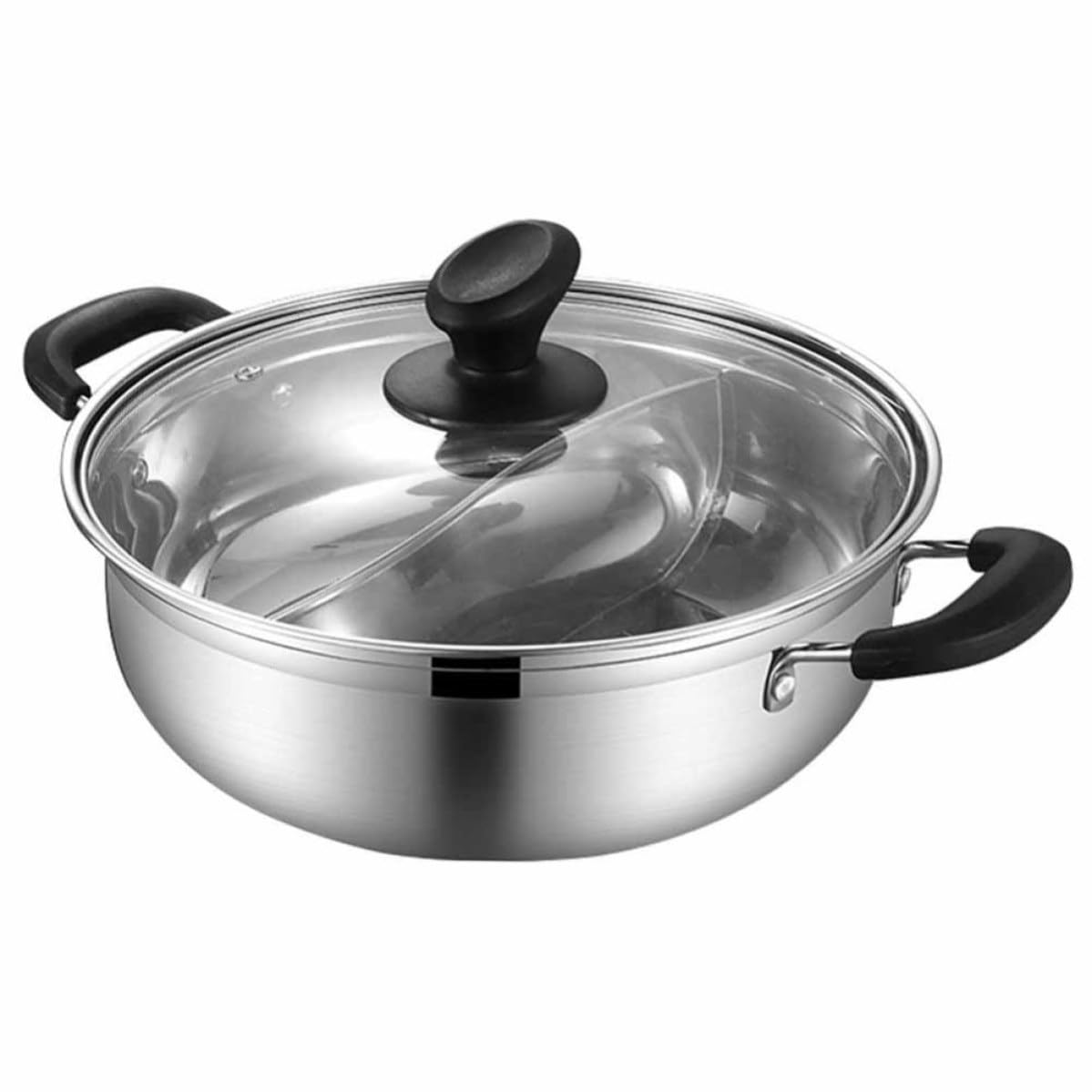 Marmite à Hot Pot YARNOW pour cuire deux bouillons sans mélange sur plaque induction