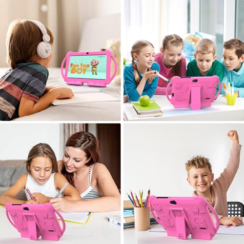 Image of 2025 Kids Tablet, Kids Android 12 Tablet 7 inch, 4+32 GB ROM (1TB Expansion), Parental Controlled Toddler, BT, WiFi, Dual Camera, Shockproof Case