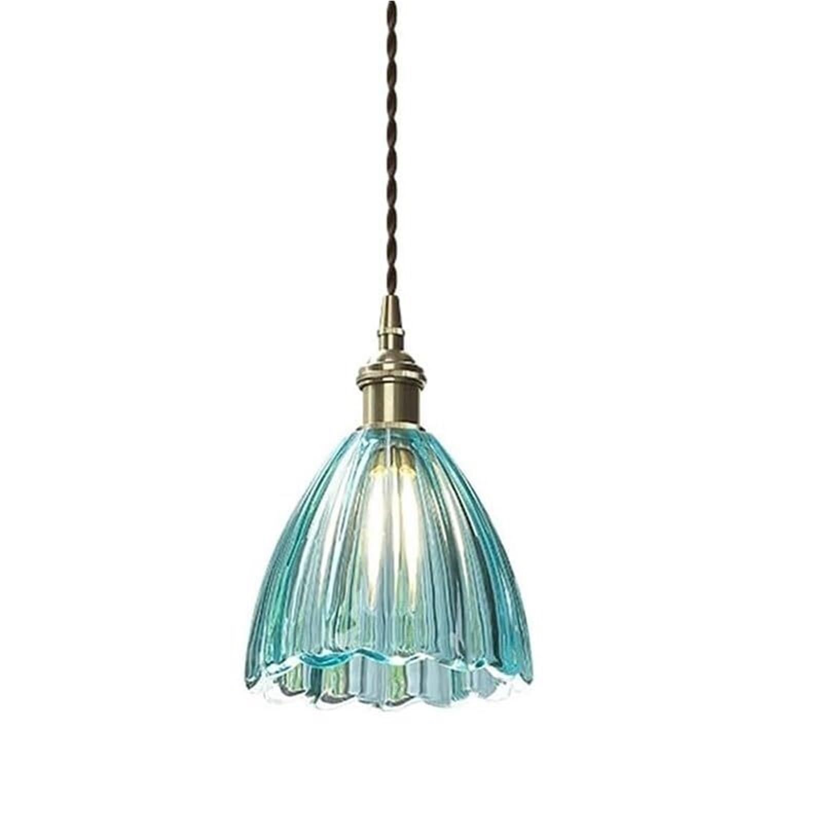 Lámpara colgante de cristal de latón japonés nórdico, iluminación colgante, accesorio de techo, acento creativo for baño, vestidor