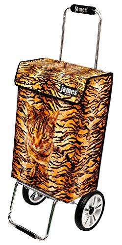 James® Einkaufstrolley modern Design Botticelli, Einkaufswagen bunt, Hackenporsche, Shopping-Lifestyle, Planenmaterial, bis 50kg Tragkraft, Grosse Räder, Made in Vienna – Bild 3