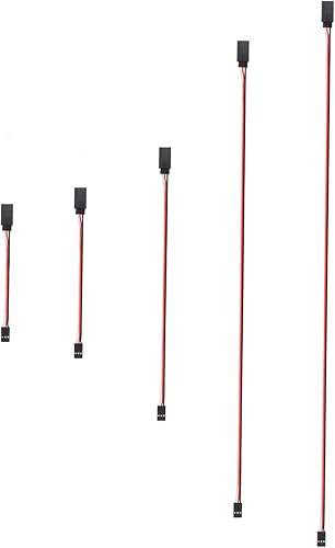 Miniatura 6 de 30 cables de extensión de 3 pines macho a hembra para servo extensión de conexión, tablero de control remoto, piezas de control remoto, 5 tamaños