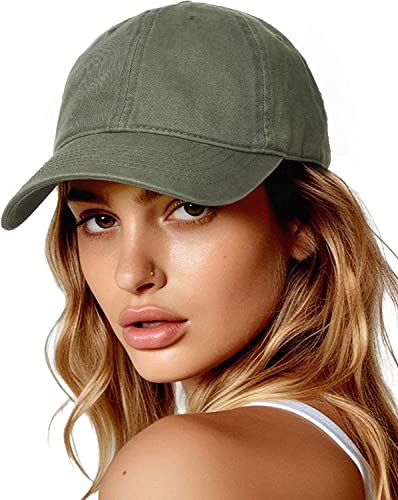 FURTALK Damen Vintage Basecap Baumwolle Verstellbare Baseball Cap