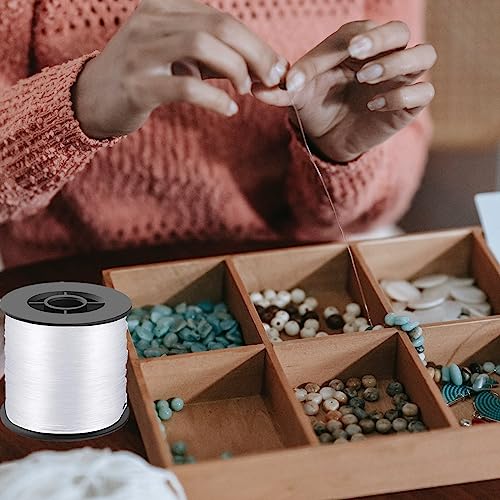 Image of 200 Meters Fishing Line, 0.8mm 57LB Clear Nylon Fishing Line for Fishing, Hanging, Crafts