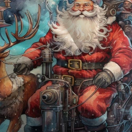 Funda nórdica de reno navideño 3D en microfibra suave de 200x200 cm con 2 fundas de almohada con cremallera 8