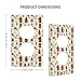 Duplex Receptacle Outlet Covers, 1-Gang Standard Size Wall Plates, Fire Tools Print Outlet Covers Wall Plate, Electrical Outlet Cover Decorative