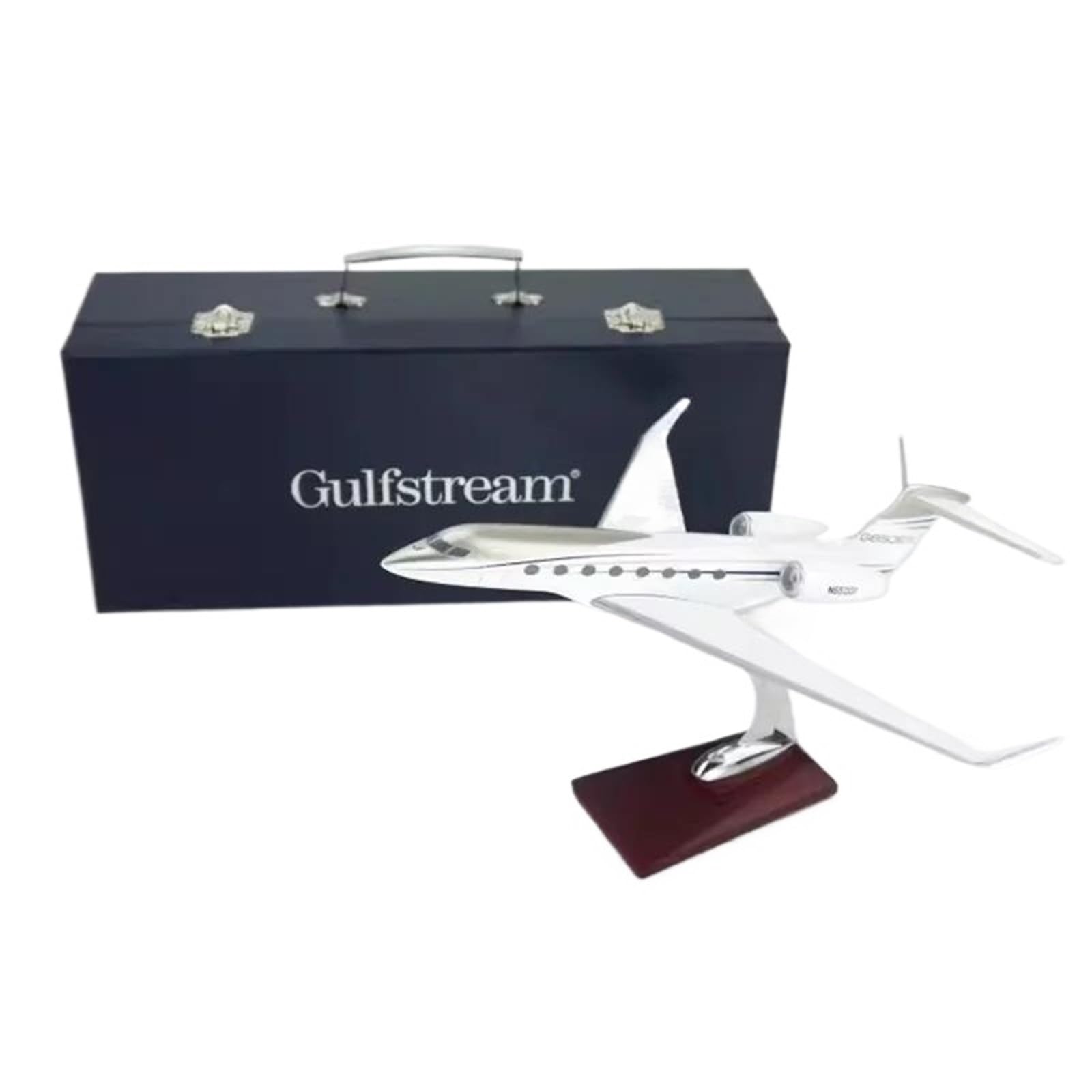 Avión en miniatura Gulfstream G650 de 32 cm, decoración sofisticada para oficinas 8