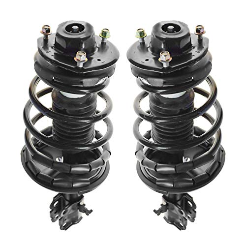 Image of TRQ Front Driver and Passenger Side Strut and Spring Assembly Set Loaded | For 97-01 Toyota Camry L4 2.2L 99-01 Solara L4 2.2L