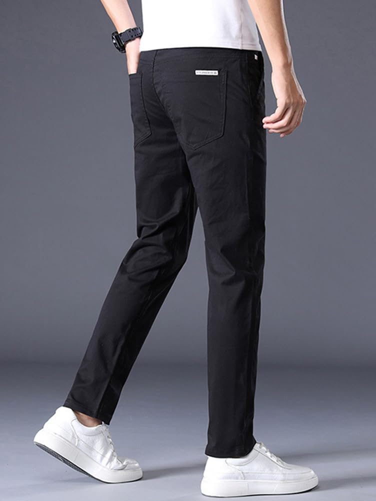 Pantalone Chino Hombre Casuales Slim Fit Pantalón Cómodos Elasticos Pantalóns Largo Trabajo Pantalones de Trabajo Pantalón Ajustados Vaqueros