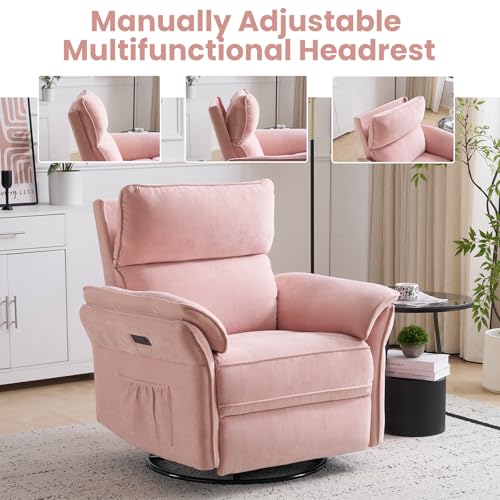 Sillón Recliner Plegable rosa miniatura 6