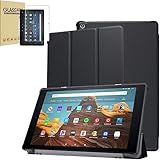 【9H強化ガラスフィルム付き】Fire HD 10 第13世代 2023年発売モデル 10.1インチ と互換性があるケース ファイヤー 三つ折スタンドカバー オートスリープ機能 スマートカバー 保護フィルム