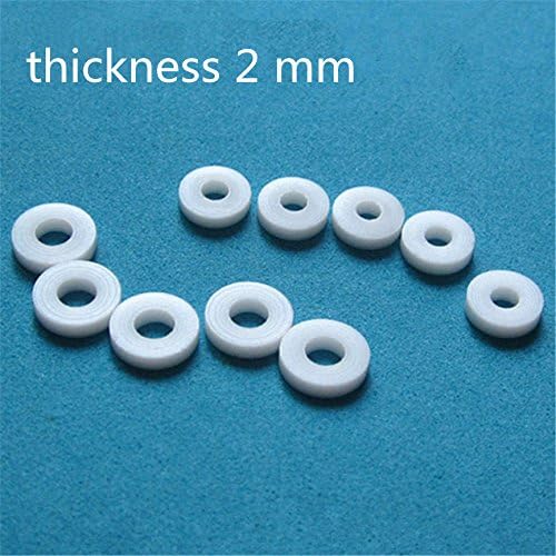 10Pcs Thickness 2 mm Teflon Washers for 6.35mm (1/4") Shaft RC Boat RC#247