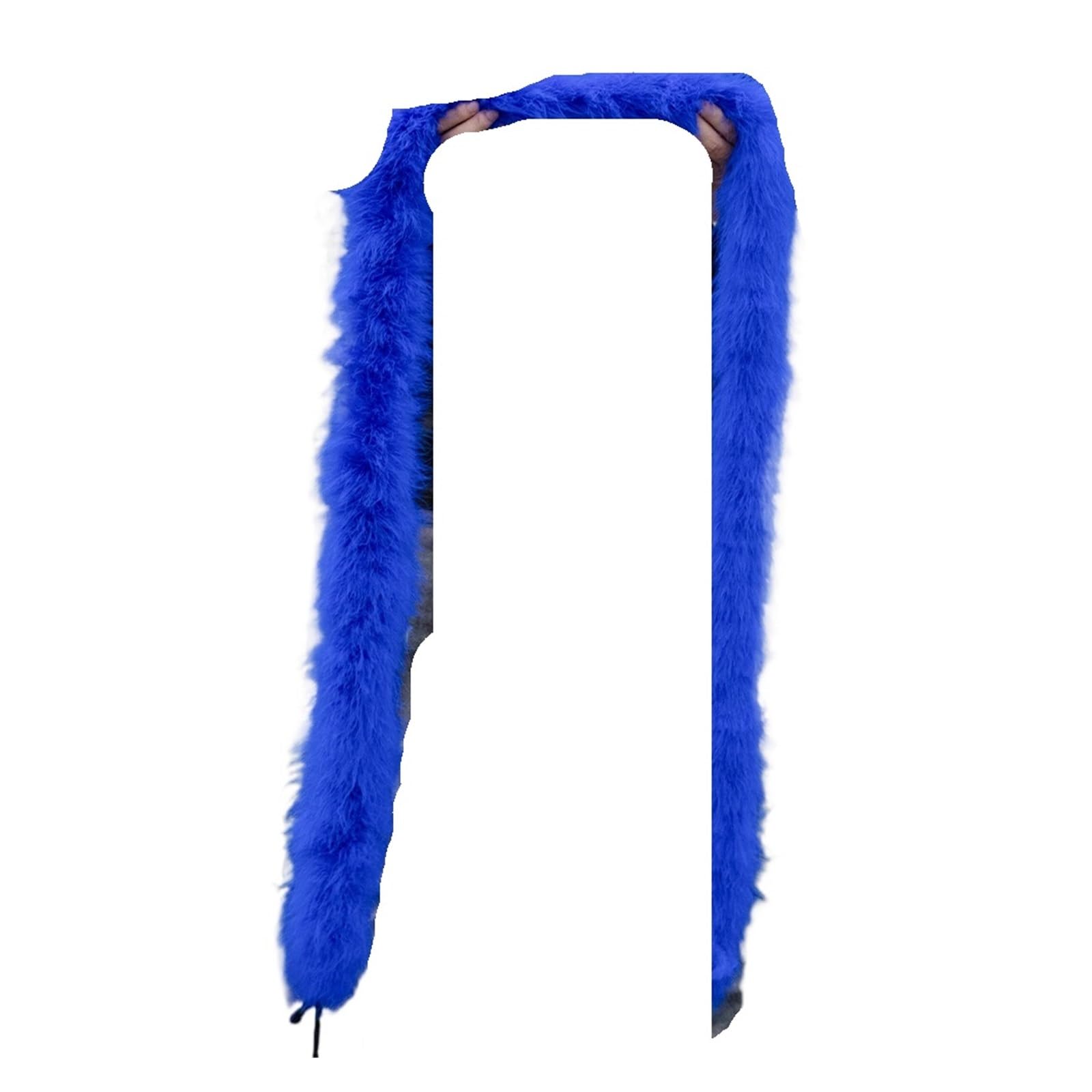 Bunte Federboas 2 Meter Bunte Truthahn-Marabou-Federboa for Schal, Kleidung, Dekor, , Basteln, Kostüm, Hochzeitskleid, Zubehör(Blue,22grams)