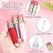Pineraap 10 Pieces 5ml Lip Gloss Tubes Pencil Shape Empty Lip Gloss Bottles Clear Plastic Lip Balm Container Refillable Lip Oil Lipstick Tubes Portable Lipgloss Packaging Tubes for Women Girls (Pink)