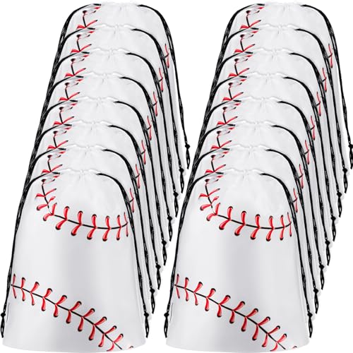 Sac de baseball à cordon Flutesan 20x25 cm en plastique EVA imperméable x50
